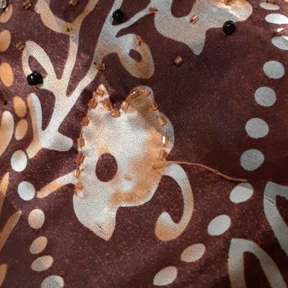 Silk beaded maxi by Mary L. Couture - Picture 7 of 10